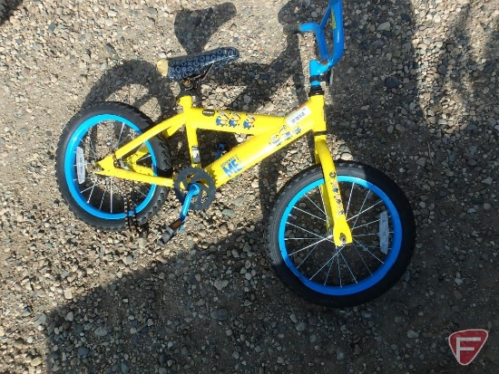 12" Youth Minions yellow bike/bicycle