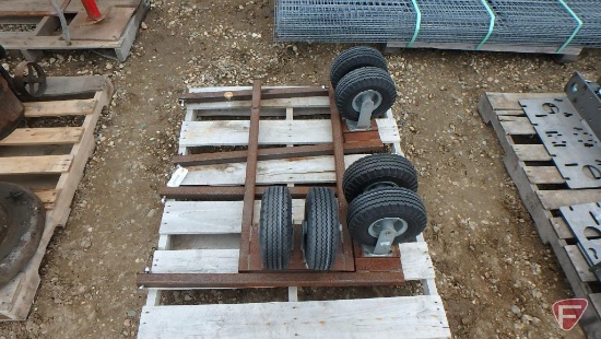 (3) Machine trolleys with pneumatic tires