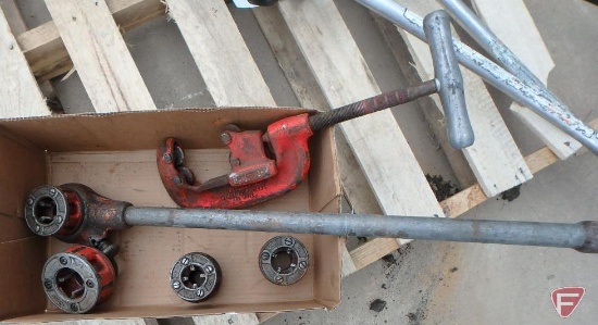 Ridgid no. 42A four wheel pipe cutter, 3/4" to 2", Ridgid racheting pipe threader 111-R