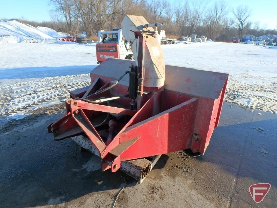 7' 3 point Loftness 2 stage single auger snowblower