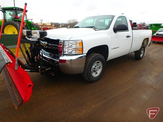 2009 Chevrolet Silverado 2500 Duramax Pickup Truck with Western Snow Plow