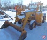 John Deere 401D industrial loader diesel tractor with Terraking side mount flail mower, 3 pt.