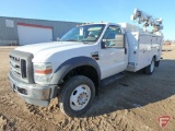 2009 Ford F-550 Service Body Truck with Crane