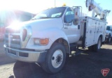 2005 Ford F-650 Service Body Truck with Crane