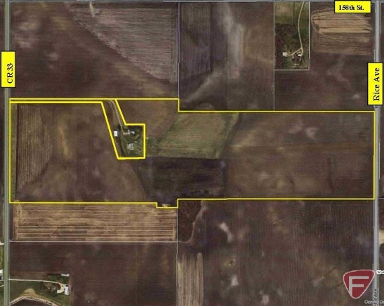 136.42 Acres Carver County, MN farm land with approx. 132 USDA tillable acres.