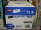 Case of Staples copy paper, 5000 sheets, unopened.