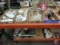 Tea set, relish dishes, candle holders, covered dishes, all four boxes