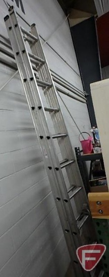 Keller 20 ft. aluminum extension ladder, medium commercial duty