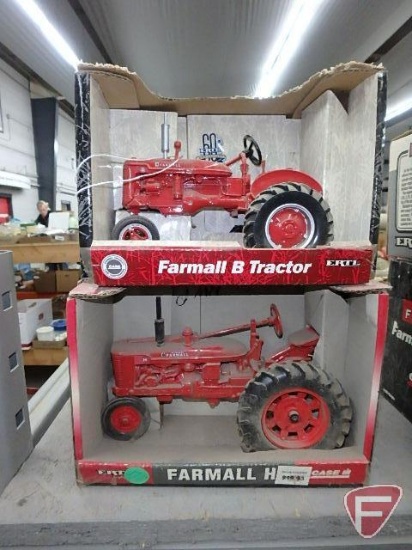 Farmall B tractor, no. 14113, Farmall H tractor, no. 14518, soiled
