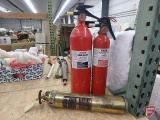 Fire extinguishers, General Model 95 HD, and (2) Kidde. 3 pieces