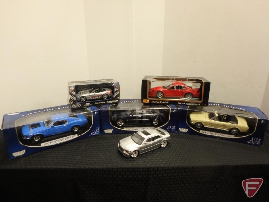 Mustang diecast model cars, Chrysler model cars, Dodge model cars