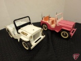 Tonka police Jeepster and pink Tonka Jeepster