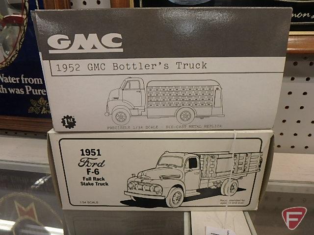 Die Cast Metal Replica Trucks 134 1952 Gmc Bottlers Truck