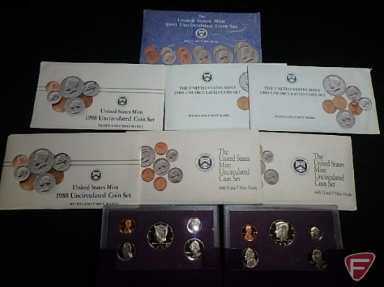 1991 US Mint Coin set with original packaging, uncirc.;