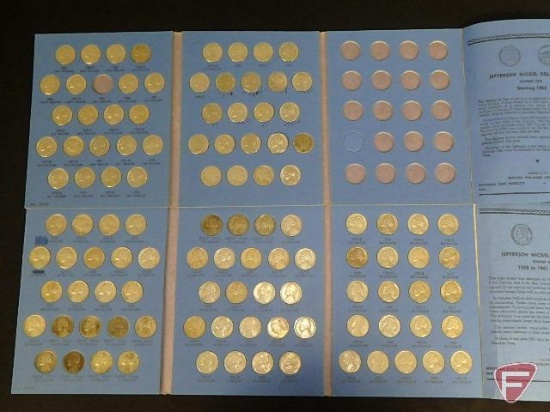 1938-1961 complete Jefferson Nickel set in Whitman holder, most coins are circ.,