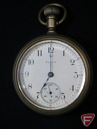 Elgin open face pocket watch, 15 Jewels, sn 15451924