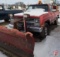 1986 Chevrolet K20 Pickup Truck with front snow plow, VIN # 1GCGK24M7GF414451