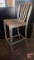 (4) aluminum bar stools/chairs, 30