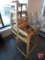 (4) Winco wood stackable high chairs