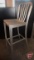 (2) aluminum bar stools/chairs, 30