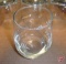 (81) stemless wine glasses, (6) stemless wine sampling glasses