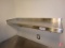 Wall mounted stainless steel corner shelf, 42