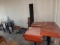 Dining room tables and components: (10) Wood Goods Inds. Inc. rustic wood table tops, 24