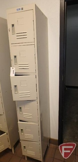 GSW ELS-6DR 6 door locker unit