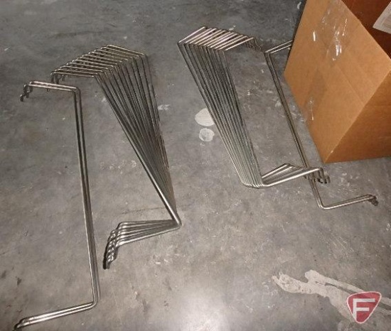 (13) pairs of stainless steel 24" oven rack brackets