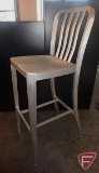 (4) aluminum bar stools/chairs, 30