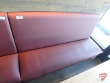Upholstered single sided booth seat, 66