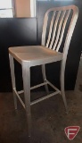 (2) aluminum bar stools/chairs, 30