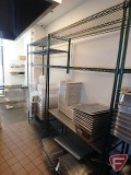 Metro rack style coated shelving unit: (5) 48