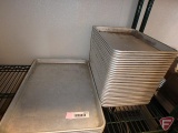 (30) quarter size baking sheets and (4) half size baking sheets