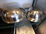 (4) 12qt stainless steel mixing bowls and (23) 4qt stainless steel mixing bowls