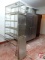 6 tier shelving unit and (3) stainless steel shelves