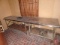 (2) stainless steel tables, 73