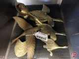 Brass ducks, 23 pcs