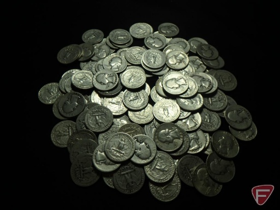 (113) 90% Silver Washington Quarters, about half are avg. circ. or less, other in better shape