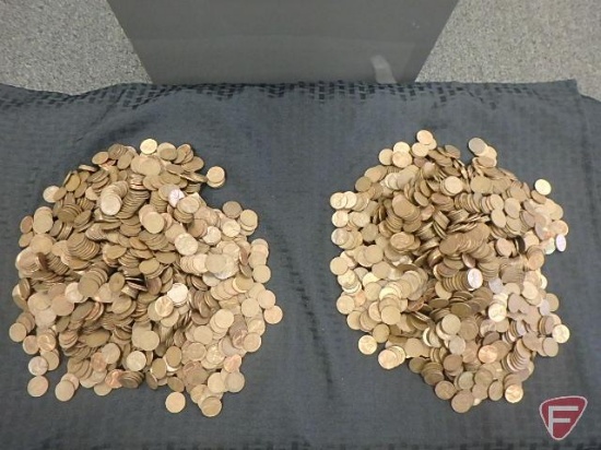 Unsearched Copper Pennies (22.1495 lbs)