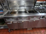 Frymaster FPGL330CA 3-vat natural gas fryer with built in timers