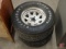(2) Firestone Super Sports L60-14 tires on 5 bolt rims