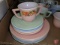 Porcelain Collectable Mini Tea Set, vintage childrens glass dishes, childs porcelain tea set.