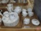 Lefton China tea/snack set in white/gold. Contents of 2 boxes