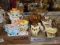 (2) Cat themed tea sets and (2) owl themed tea sets. Contents of 2 boxes