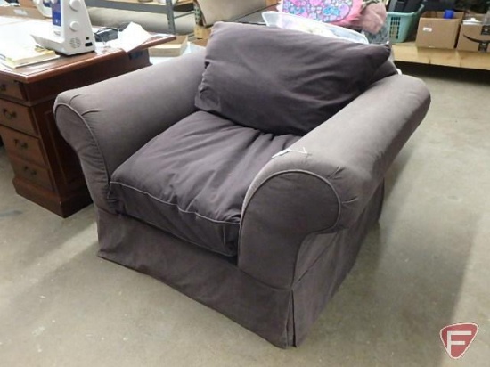 Oversized upholstered chair, 51inW