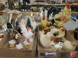 Chicken/rooster figurines