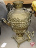 Brass beverage dispenser and other metal decorations