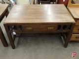 Library table with drawer, 48
