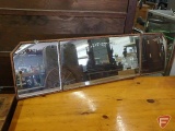 Vintage buffet 3 section mirror, 13inHx46inW